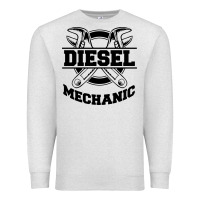 Oatmeal Heather diesel mechanic Premium Sweatshirt - linhVisuals