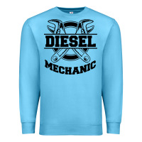 Ocean Blue diesel mechanic Premium Sweatshirt - linhVisuals