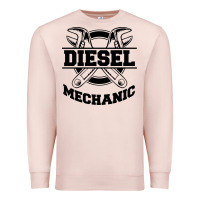 Pale Pink diesel mechanic Premium Sweatshirt - linhVisuals