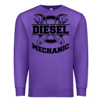 Purple diesel mechanic Premium Sweatshirt - linhVisuals