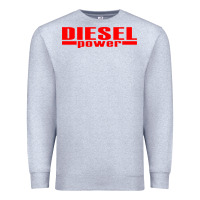 Heather Grey Diesel Power Premium Sweatshirt - linhVisuals
