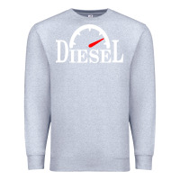 Heather Grey diesel stylish Premium Sweatshirt - linhVisuals