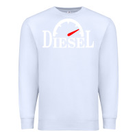 White diesel stylish Premium Sweatshirt - linhVisuals
