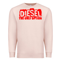 Pale Pink Diesel The Only Option Premium Sweatshirt - linhVisuals