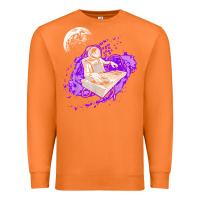 Carrot techno astronaut electronic music rave festival raver t shirt Premium Sweatshirt - linhVisuals