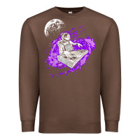 Chestnut techno astronaut electronic music rave festival raver t shirt Premium Sweatshirt - linhVisuals