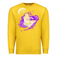 Lemon techno astronaut electronic music rave festival raver t shirt Premium Sweatshirt - linhVisuals
