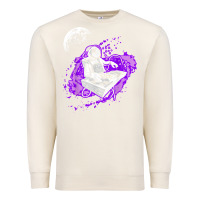 Sandshell techno astronaut electronic music rave festival raver t shirt Premium Sweatshirt - linhVisuals