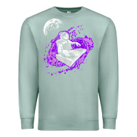 Seafoam techno astronaut electronic music rave festival raver t shirt Premium Sweatshirt - linhVisuals