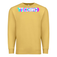 Antique Gold techno music t shirt Premium Sweatshirt - linhVisuals