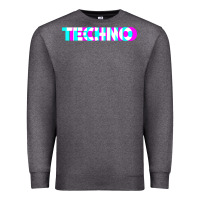 Charcoal Heather techno music t shirt Premium Sweatshirt - linhVisuals