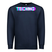 Navy techno music t shirt Premium Sweatshirt - linhVisuals