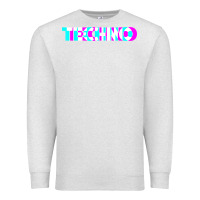 Oatmeal Heather techno music t shirt Premium Sweatshirt - linhVisuals
