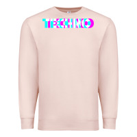 Pale Pink techno music t shirt Premium Sweatshirt - linhVisuals