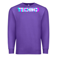 Purple techno music t shirt Premium Sweatshirt - linhVisuals
