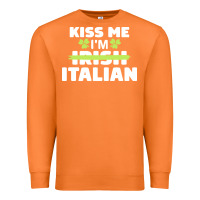 Carrot kiss me im italian t  shirt kiss me i'm irish italian patriotic st pat Premium Sweatshirt - linhVisuals