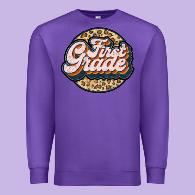 First Grade Premium Sweatshirt Designed By Jahusdesignshop