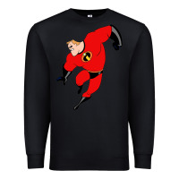 Black incredibles Premium Sweatshirt - linhVisuals