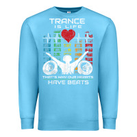 Ocean Blue trance music retro vintage dj gift t shirt Premium Sweatshirt - linhVisuals