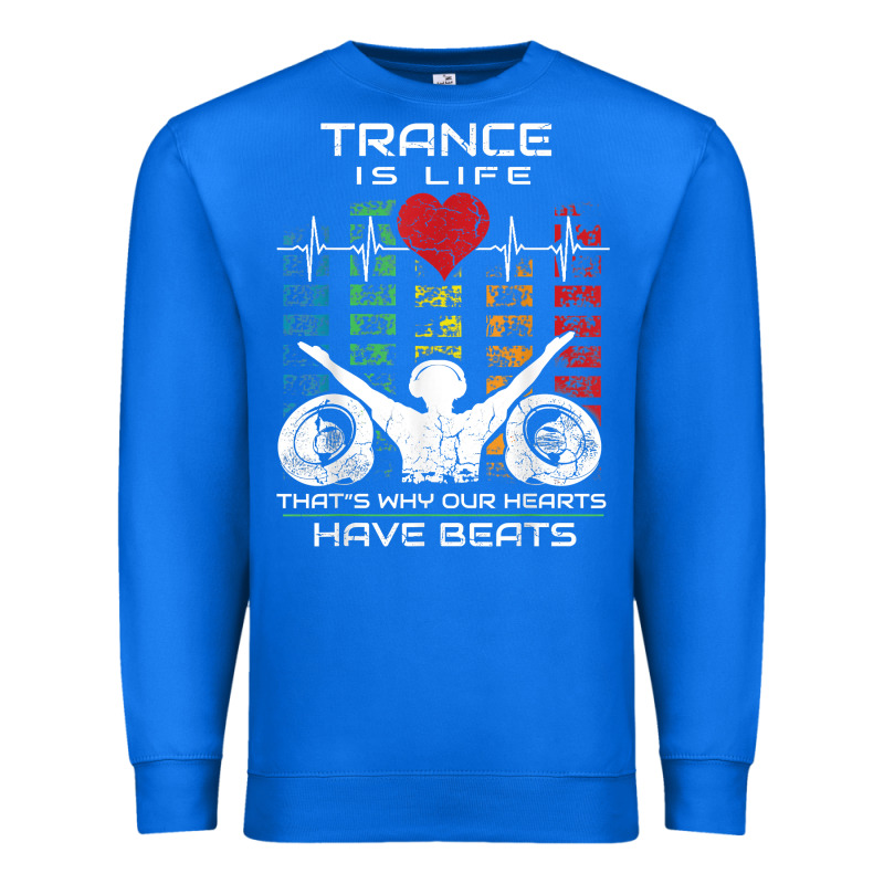 Trance Music Retro Vintage Dj Gift T Shirt Premium Sweatshirt by linhVisuals | Teevron