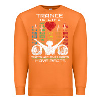 Carrot trance music retro vintage dj gift t shirt Premium Sweatshirt - linhVisuals