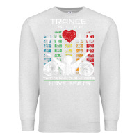 Oatmeal Heather trance music retro vintage dj gift t shirt Premium Sweatshirt - linhVisuals
