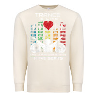 Sandshell trance music retro vintage dj gift t shirt Premium Sweatshirt - linhVisuals