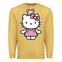 Antique Gold kitty Premium Sweatshirt - linhVisuals