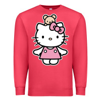 Cardinal kitty Premium Sweatshirt - linhVisuals