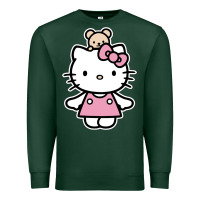 Sports Green kitty Premium Sweatshirt - linhVisuals