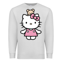 Dove Grey kitty Premium Sweatshirt - linhVisuals