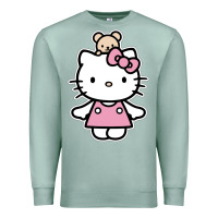 Seafoam kitty Premium Sweatshirt - linhVisuals