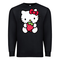 Black kitty Premium Sweatshirt - linhVisuals