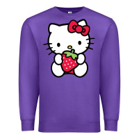 Purple kitty Premium Sweatshirt - linhVisuals