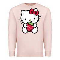 Pale Pink kitty Premium Sweatshirt - linhVisuals