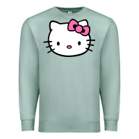 Seafoam kitty Premium Sweatshirt - linhVisuals