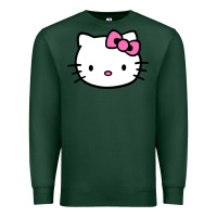 Sports Green kitty Premium Sweatshirt - linhVisuals