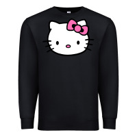 Black kitty Premium Sweatshirt - linhVisuals