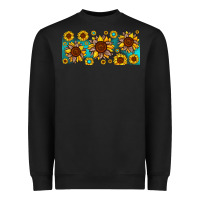 Black leopard sunflower gemstone Heavyweight Sweatshirt - JahusDesignShop