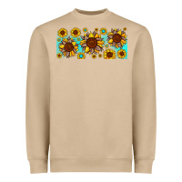 Mushroom leopard sunflower gemstone Heavyweight Sweatshirt - JahusDesignShop