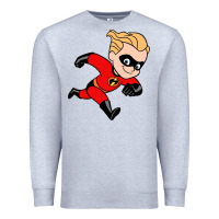 Heather Grey incredibles Premium Sweatshirt - linhVisuals