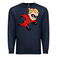 Navy incredibles Premium Sweatshirt - linhVisuals