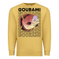 Antique Gold giant gourami fish 80's monster fish keeper tropical fish t shirt Premium Sweatshirt - linhVisuals