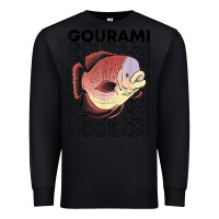 Black giant gourami fish 80's monster fish keeper tropical fish t shirt Premium Sweatshirt - linhVisuals