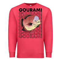 Cardinal giant gourami fish 80's monster fish keeper tropical fish t shirt Premium Sweatshirt - linhVisuals