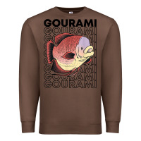 Chestnut giant gourami fish 80's monster fish keeper tropical fish t shirt Premium Sweatshirt - linhVisuals