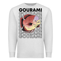 Oatmeal Heather giant gourami fish 80's monster fish keeper tropical fish t shirt Premium Sweatshirt - linhVisuals