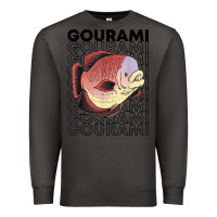 Smoke giant gourami fish 80's monster fish keeper tropical fish t shirt Premium Sweatshirt - linhVisuals
