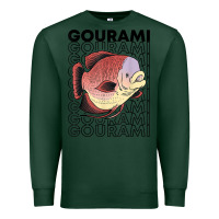 Sports Green giant gourami fish 80's monster fish keeper tropical fish t shirt Premium Sweatshirt - linhVisuals