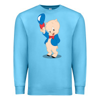 Ocean Blue porky pig Premium Sweatshirt - linhVisuals